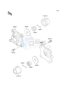 KLF 300 C [BAYOU 300 4X4] (C5-C9) [BAYOU 300 4X4] drawing FRONT HUB