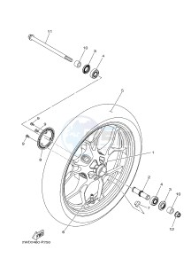 MTN-320-A MT-03 ABS (B084) drawing FRONT WHEEL