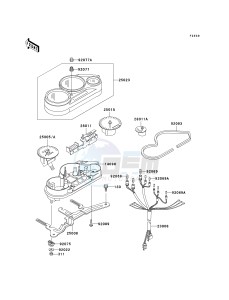 EX 500 D [NINJA 500R] (D10-D12) [NINJA 500R] drawing METER-- S- -