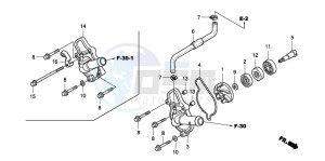 TRX450ER drawing WATER PUMP