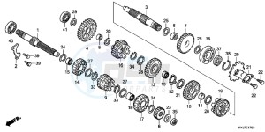 CBR250RD CBR250R 2E - (2E) drawing TRANSMISSION