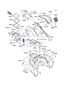 KVF750_4X4_EPS KVF750HCS EU drawing Front Fender(s)