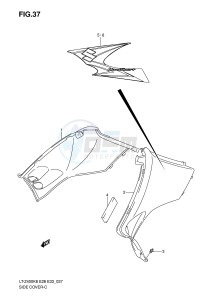 LT-Z400 (E28-E33) drawing SIDE COVER