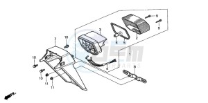 SH75D drawing TAILLIGHT