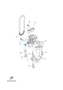 XSR700 (B341 B341 B341) drawing OIL PUMP