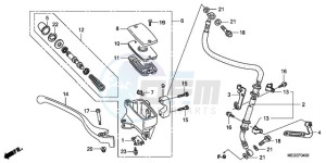 VT750CA9 Australia - (U / MME SPC) drawing FRONT BRAKE MASTER CYLINDER