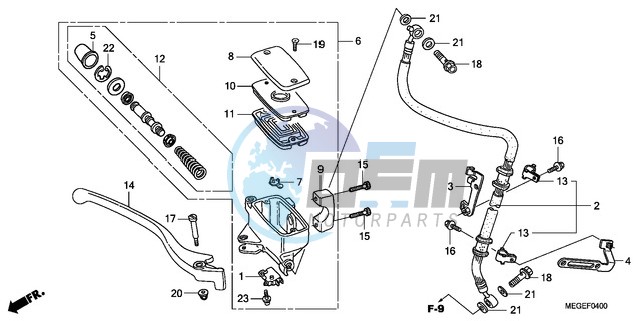 FRONT BRAKE MASTER CYLINDER