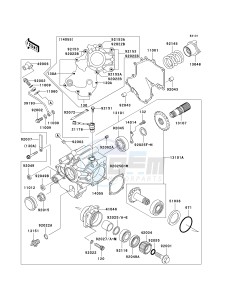 VN 1600 G [VULCAN 1600 NOMAD] (6F) G6F drawing FRONT BEVEL GEAR