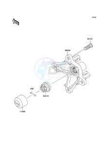 KVF650 4x4 KVF650D7F EU GB drawing Front Hub