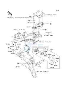 KLE 650 A [VERSYS] (9F-9F) A8F drawing TAILLIGHT-- S- -