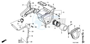 CRF100FB drawing AIR CLEANER