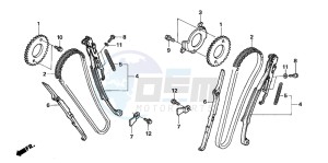 NT700V drawing CAM CHAIN/TENSIONER