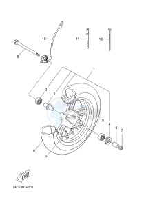 YN50 NEO'S (2APH 2APH 2APH) drawing FRONT WHEEL