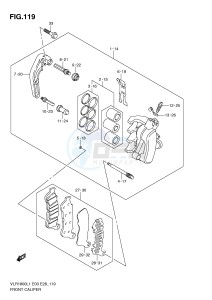 VLR1800 (E3-E28) drawing FRONT CALIPER