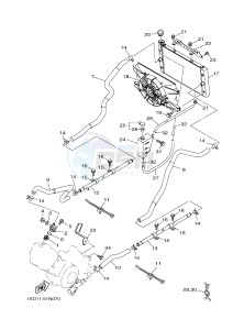 YXM700E YXM700PE VIKING EPS (1XP3) drawing RADIATOR & HOSE