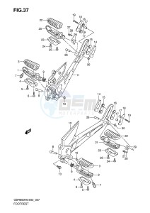 GSR600 (E2) drawing FOOTREST