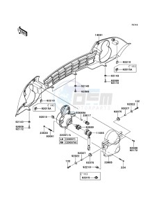 MULE_600 KAF400BDF EU drawing Headlight(s)