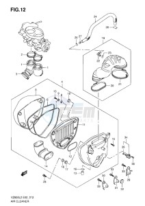 VZ800 drawing AIR CLEANER