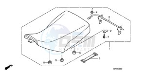 TRX500FEA Australia - (U / EC) drawing SEAT