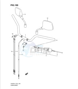 DL650 drawing HANDLEBAR (DL650AUEL1 E19)