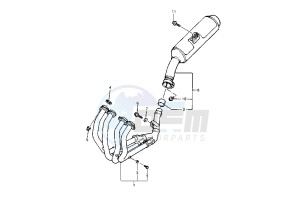 FZR R 600 drawing EXHAUST