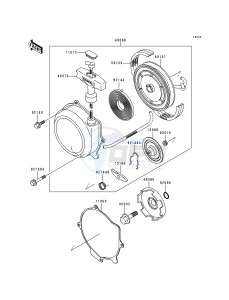 KLF 300 B [BAYOU 300] (B5-B9) [BAYOU 300] drawing RECOIL STARTER