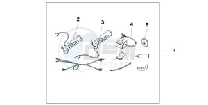 CBF600N drawing GRIP HEATER SS/ON-OF