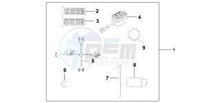 ST1300AC Pan Europoean -ST1300 CH drawing HEATED GRIPS W/TH