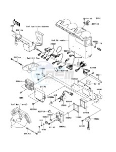 JET SKI STX-12F JT1200D6F FR drawing Fuel Injection