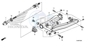 CTX1300AE CTX1300A UK - (E) drawing SWINGARM