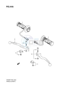 AN400Z ABS BURGMAN EU-UK drawing HANDLE LEVER