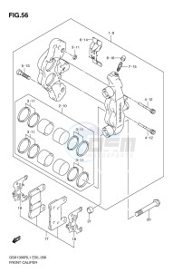 GSX1300R (E50) Hayabusa drawing FRONT CALIPER