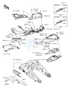 NINJA ZX-10R ZX1000SHF XX (EU ME A(FRICA) drawing Side Covers/Chain Cover