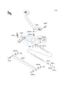 EN 500 C [VULCAN 500 LTD] (C6F-C9F) C8F drawing BRAKE PEDAL_TORQUE LINK