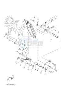 WR125R (22BB 22BB 22BB) drawing REAR SUSPENSION