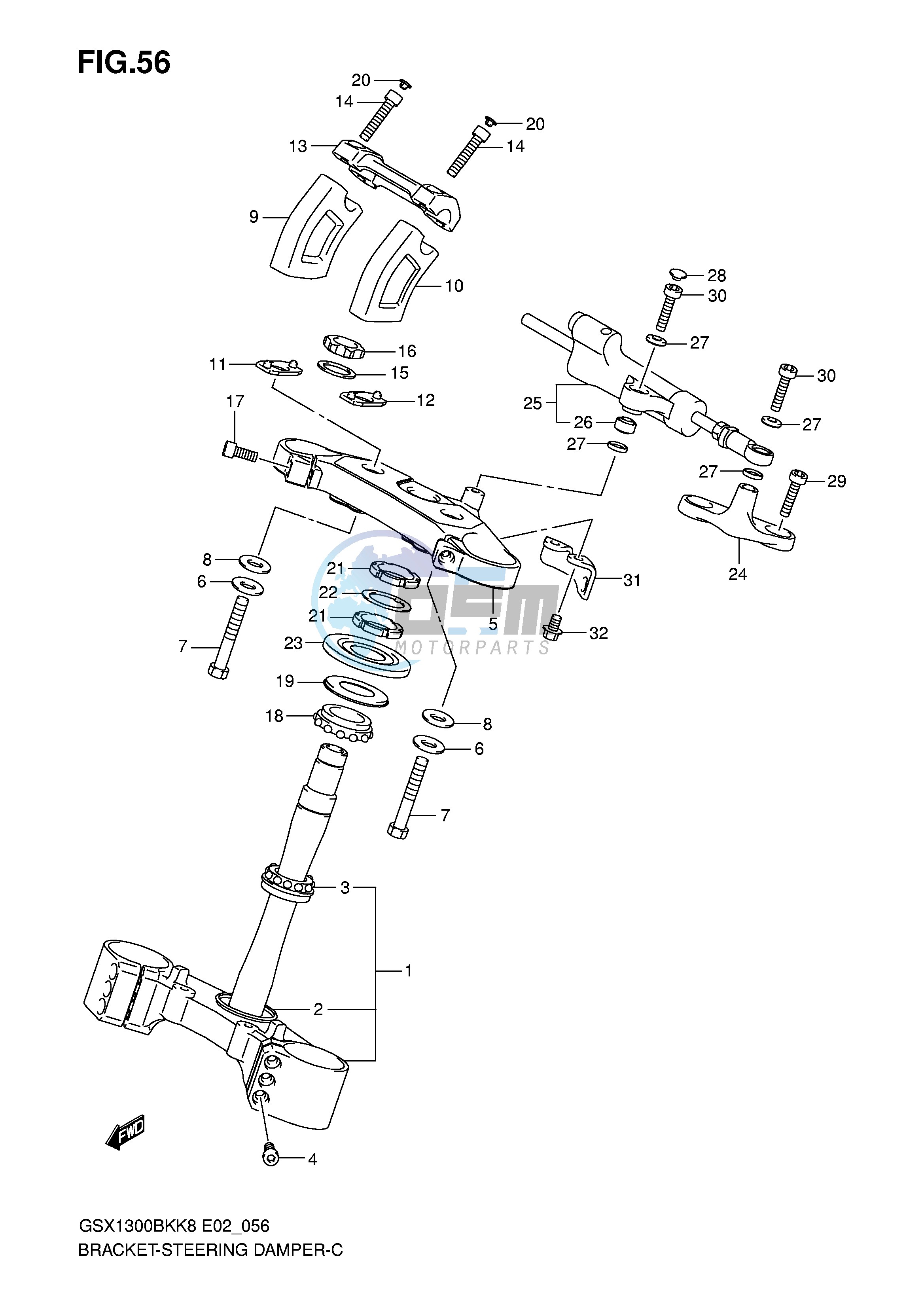 BRACKET STEERING DAMPER