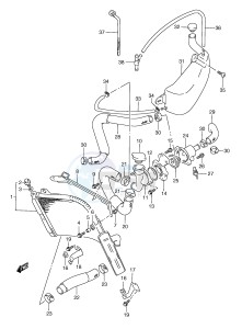 RGV250 (E24) drawing RADIATOR