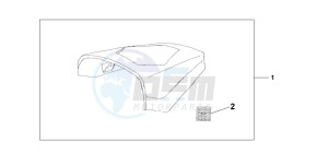 CBR125R drawing REAR SEAT COWL