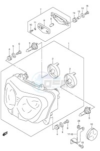 GSX750F (E2) drawing HEADLAMP (E24)