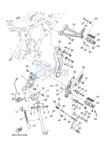 MTT690-U MT-07 TRACER TRACER 700 (BC62 BC62 BC62 BC62 BC62) drawing STAND & FOOTREST