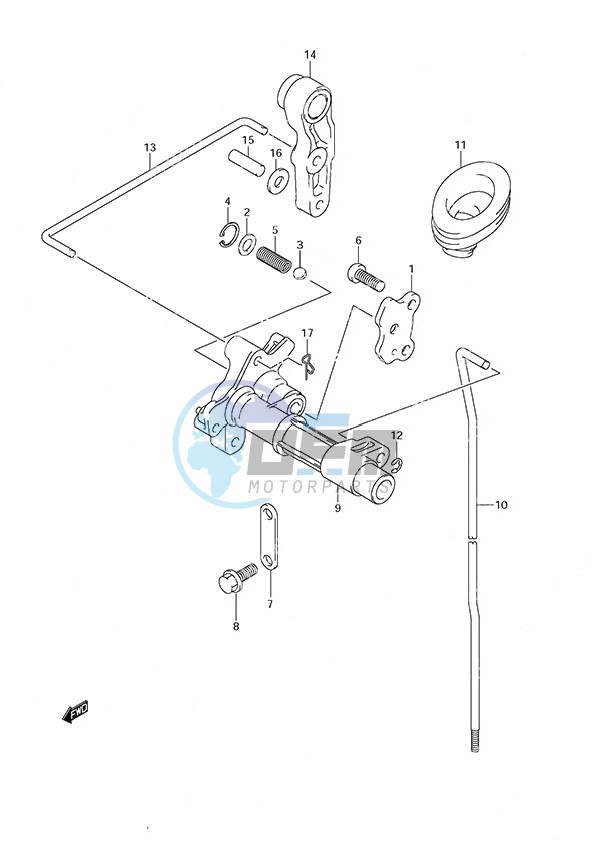 Clutch Rod w/Remote Control