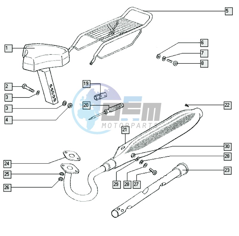 Seat-carrier-exhaust