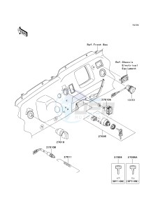 KRF 750 B [TERYX 750 4X4] (B8F) B8F drawing IGNITION SWITCH