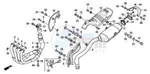 CBR600RR drawing EXHAUST MUFFLER (CBR600RR5/6)