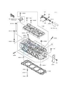 JET SKI ULTRA LX JT1500KCF EU drawing Cylinder Head