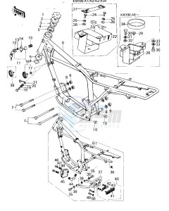 KM 100 A (A1 till A7) drawing FRAME_FRAME FITTINGS