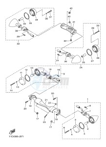 XVS1300A MIDNIGHT STAR (1CS5) drawing FLASHER LIGHT