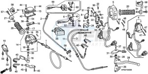 TRX500FM9 Australia - (U) drawing HANDLE LEVER/SWITCH/CABLE