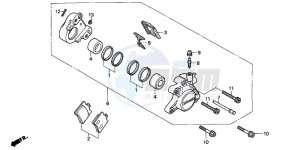 SFX50 drawing FRONT BRAKE CALIPER