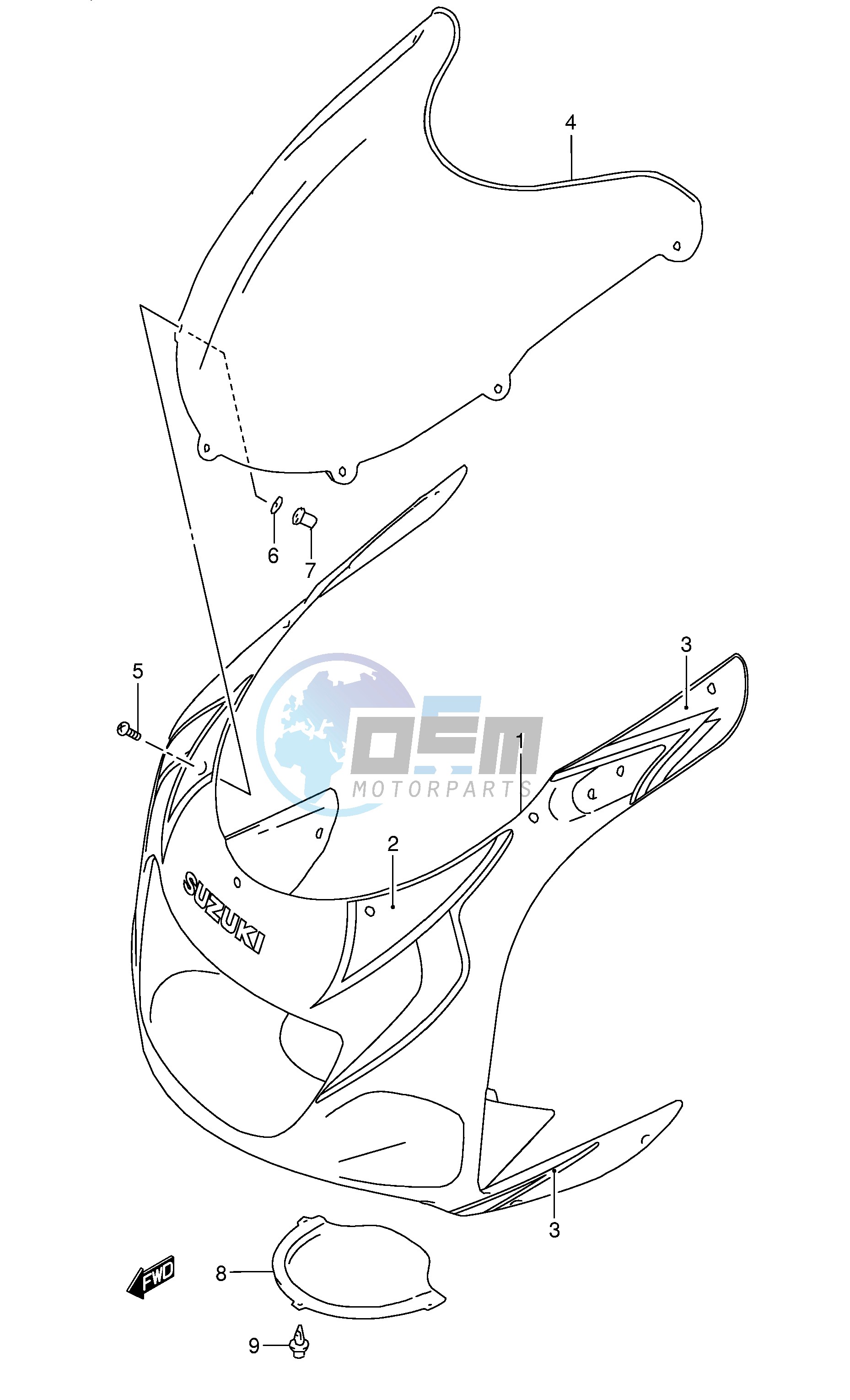 COWLING BODY (MODEL Y FOR BP6)